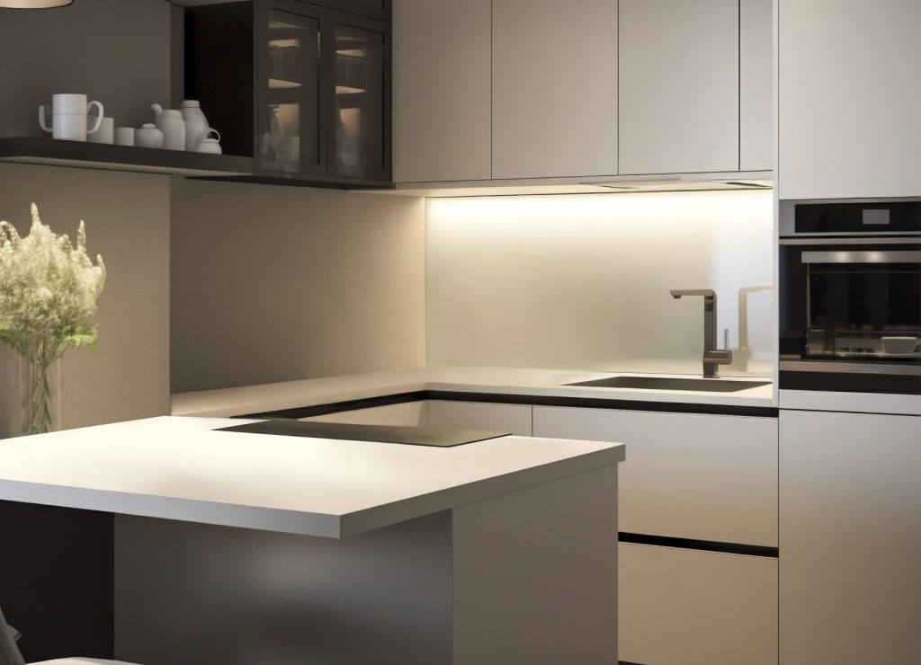 Kitchen With Small Space Modern Design